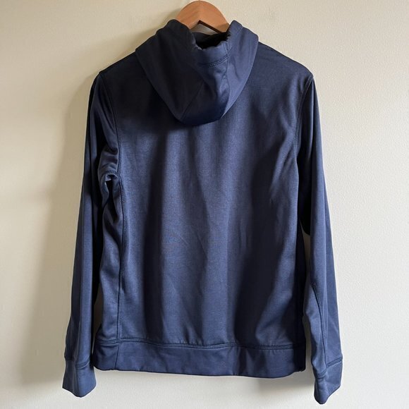 NFL TEAM SEATTLE SEAHAWKS NAVY BLUE POCKET HOODIE SWEATSHIRT TOP MENS SIZE S - Picture 5 of 5